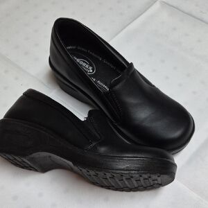 Easy Street Easy Works Black Slip-On Work Shoes Sz 8